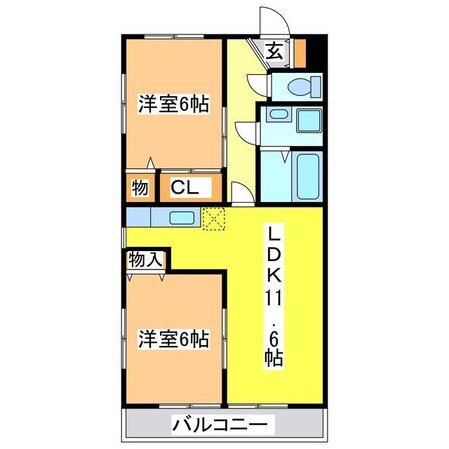 メゾン花大地の物件間取画像